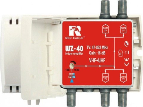Wzmacniacz DVB-T/T2 WZ-40 RED EAGLE RED EAGLE Wzmacniacz DVB-T/T2 WZ-40 RED EAGLE RED EAGLE