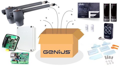 Zestaw Genius G-Bat 400 do 8m bram dwuskrzydłowych GENIUS