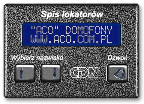 ACO CDN-230E GR Elektroniczny spis lokatorów grafit ACO ACO CDN-230E GR Elektroniczny spis lokatorów grafit ACO
