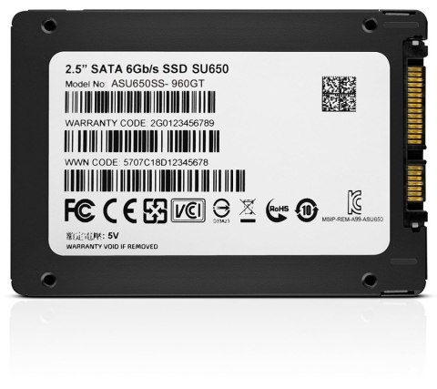Dysk SSD Adata SU650 Ultimate 120GB 2,5" SATA SSD ADATA Dysk SSD Adata SU650 Ultimate 120GB 2,5" SATA SSD ADATA