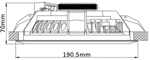 GŁOŚNIK SUFITOWY PODTYNKOWY HQM HQM-SOZ10 10W 100V BIAŁY HQM GŁOŚNIK SUFITOWY PODTYNKOWY HQM HQM-SOZ10 10W 100V BIAŁY HQM