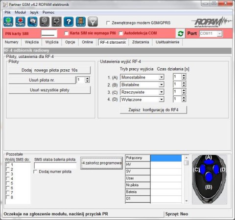 ROPAM STEROWNIK RADIOWY - ZESTAW RF-4C-2K (2 PILOTY) ROPAM ROPAM STEROWNIK RADIOWY - ZESTAW RF-4C-2K (2 PILOTY) ROPAM