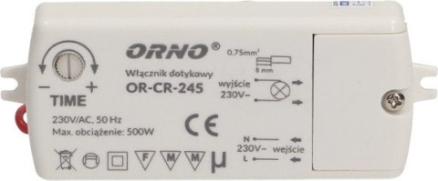 WŁĄCZNIK-WYŁĄCZNIK DOTYKOWY ORNO OR-CR-245 INDUKCJA DO LED ORNO WŁĄCZNIK-WYŁĄCZNIK DOTYKOWY ORNO OR-CR-245 INDUKCJA DO LED ORNO