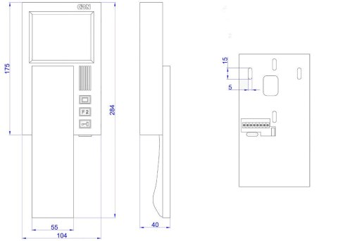 ACO INS-MPR 4" Monitor INSPIRO - kolorowy cyfrowy 4" do systemów videodomofonowych ACO ACO INS-MPR 4" Monitor INSPIRO - kolorowy cyfrowy 4" do systemów videodomofonowych ACO