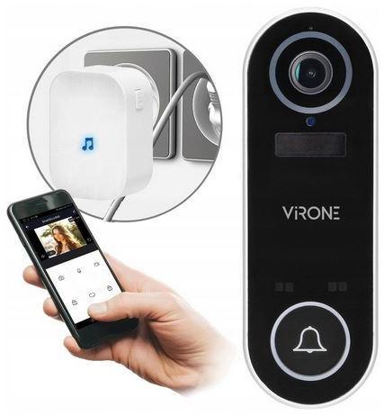 BEZPRZEWODOWY DZWONEK Z KAMERĄ WI-FI, TUYA VIRONE VDB-1 VIRONE BEZPRZEWODOWY DZWONEK Z KAMERĄ WI-FI, TUYA VIRONE VDB-1 VIRONE