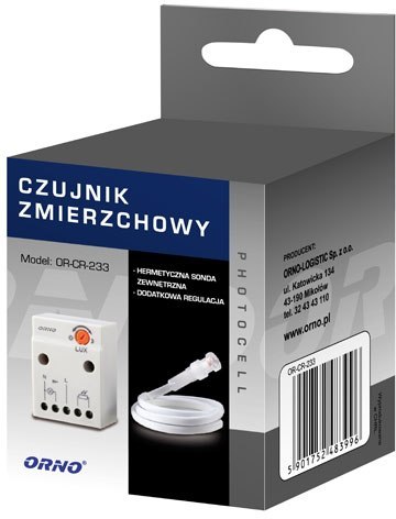 CZUJNIK ZMIERZCHOWY OR-CR-233 ORNO Z SONDĄ ORNO CZUJNIK ZMIERZCHOWY OR-CR-233 ORNO Z SONDĄ ORNO