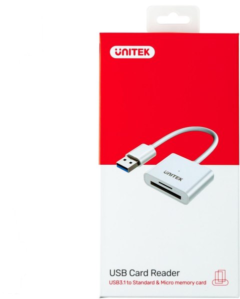 Czytnik kart Unitek Y-9321 SD/microSD USB 3.0 UNITEK Czytnik kart Unitek Y-9321 SD/microSD USB 3.0 UNITEK