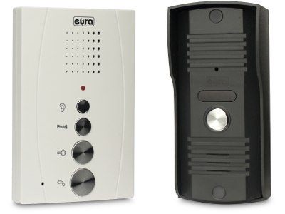 DOMOFON EURA ADP-11A3 ''INVITO'' b/słuchawkowy biały EURA DOMOFON EURA ADP-11A3 ''INVITO'' b/słuchawkowy biały EURA