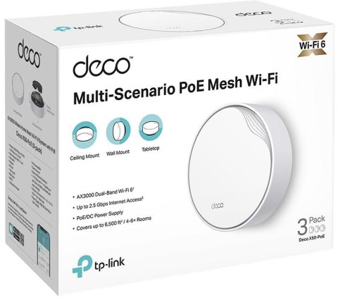 DOMOWY SYSTEM WI-FI MESH TP-LINK DECO X50-POE (3-PACK) TP-LINK DOMOWY SYSTEM WI-FI MESH TP-LINK DECO X50-POE (3-PACK) TP-LINK