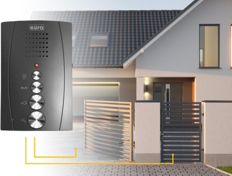 Domofon EURA ADP-12A3 ''INVITO' głośnomówiący, bezsłuchawkowy EURA Domofon EURA ADP-12A3 ''INVITO' głośnomówiący, bezsłuchawkowy EURA