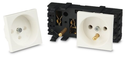 Gniazdo 2M elektryczne podwójne JAVEL Gniazdo 2M elektryczne podwójne JAVEL