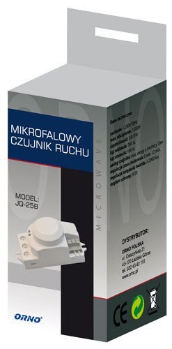 Mikrofalowy czujnik ruchu ORNO OR-CR-208 ORNO Mikrofalowy czujnik ruchu ORNO OR-CR-208 ORNO