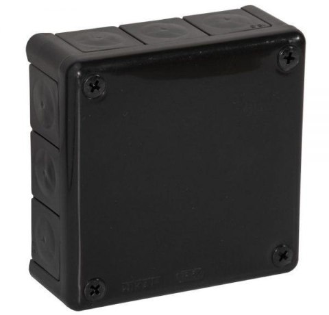 Puszka natynkowa pusta 12 wlotów VIPLAST VP-51 CZARNA IP55 118x118x46mm 051-05 VIPLAST Puszka natynkowa pusta 12 wlotów VIPLAST VP-51 CZARNA IP55 118x118x46mm 051-05 VIPLAST