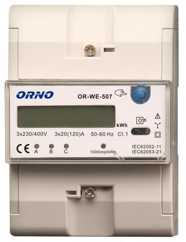 WSKAŹNIK ZUŻYCIA ENERGII ORNO OR-WE-507 3-FAZOWY ORNO WSKAŹNIK ZUŻYCIA ENERGII ORNO OR-WE-507 3-FAZOWY ORNO