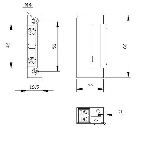 ZACZEP ELEKTRA R5 BEZ BLOK. SYMETR. wąski 16,5mm ELEKTRA-PLUS ZACZEP ELEKTRA R5 BEZ BLOK. SYMETR. wąski 16,5mm ELEKTRA-PLUS