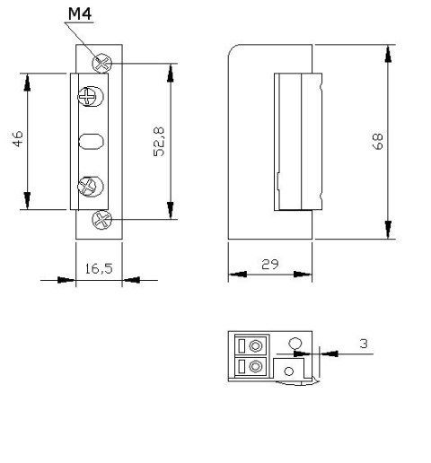 ZACZEP ELEKTRA R5 Z PAMIĘCIĄ Z BLOKADĄ SYMETRYCZNY wąski 16,5mm ELEKTRA-PLUS ZACZEP ELEKTRA R5 Z PAMIĘCIĄ Z BLOKADĄ SYMETRYCZNY wąski 16,5mm ELEKTRA-PLUS