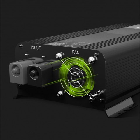 Green Cell - Przetwornica napięcia Inwerter PRO 12V na 230V 1000W/2000W Czysta sinusoida Green Cell - Przetwornica napięcia Inwerter PRO 12V na 230V 1000W/2000W Czysta sinusoida
