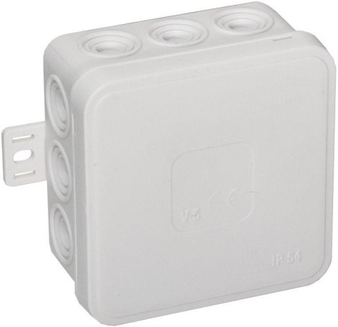 Puszka natynkowa pusta 12 wlotów VIPLAST V5 klik BIAŁA IP54 75x75x41mm 035-01 VIPLAST Puszka natynkowa pusta 12 wlotów VIPLAST V5 klik BIAŁA IP54 75x75x41mm 035-01 VIPLAST