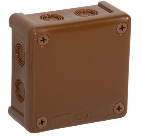 Puszka natynkowa pusta 8 wlotów VIPLAST VP-42 BRĄZOWA IP55 98x98x42mm 042-02 VIPLAST Puszka natynkowa pusta 8 wlotów VIPLAST VP-42 BRĄZOWA IP55 98x98x42mm 042-02 VIPLAST
