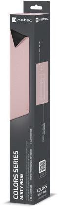 Podkładka pod mysz Natec Colors Series różowy (800x400mm) NATEC Podkładka pod mysz Natec Colors Series różowy (800x400mm) NATEC