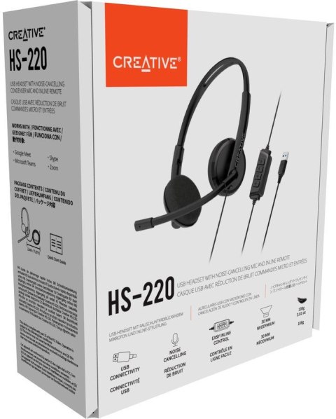 Słuchawki przewodowe Creative HS-220 CREATIVE Słuchawki przewodowe Creative HS-220 CREATIVE