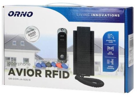Domofon ORNO 1-rodzinny, interkom, OR-DOM-JA-928/B AVIOR ORNO Domofon ORNO 1-rodzinny, interkom, OR-DOM-JA-928/B AVIOR ORNO