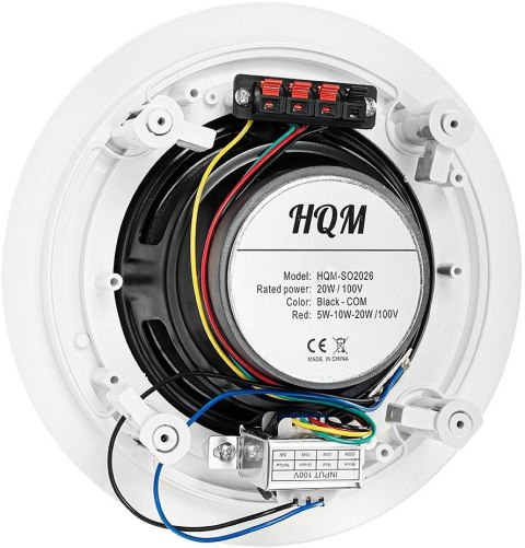 Głośnik sufitowy HQM-SO2026 20W 100V Biały HQM Głośnik sufitowy HQM-SO2026 20W 100V Biały HQM