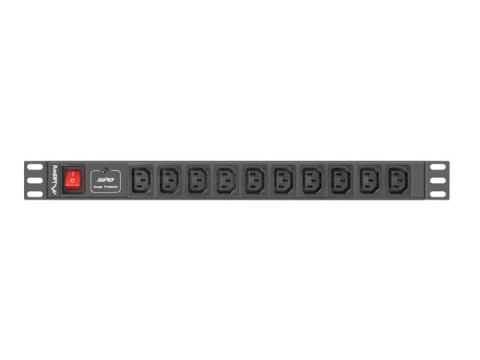 LISTWA ZASILAJĄCA RACK PDU 1U 10A 10X IEC C13 2M CZARNA C14 Lanberg LANBERG LISTWA ZASILAJĄCA RACK PDU 1U 10A 10X IEC C13 2M CZARNA C14 Lanberg LANBERG