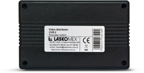 Laskomex CV-R2 CVR-2 Moduł rozdzielacza wideo do monitorów (obsługujący do 4 monitorów) LASKOMEX Laskomex CV-R2 CVR-2 Moduł rozdzielacza wideo do monitorów (obsługujący do 4 monitorów) LASKOMEX