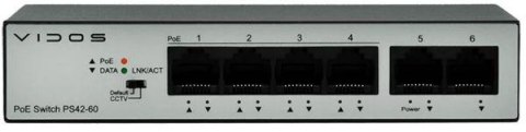 Switch PoE 4 portowy VIDOS ONE PS 42/60 VIDOS Switch PoE 4 portowy VIDOS ONE PS 42/60 VIDOS