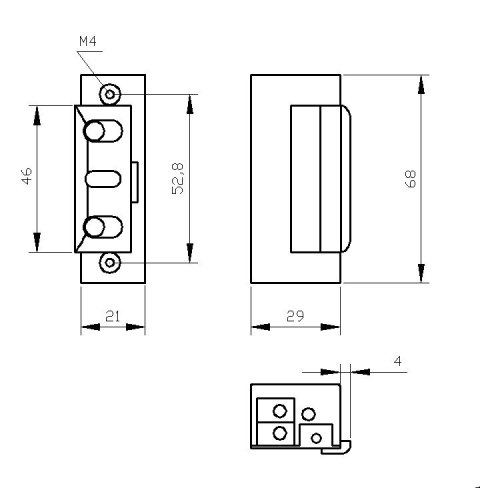 ZACZEP ELEKTRA R4 Z BLOKADĄ 24V ELEKTRA-PLUS ZACZEP ELEKTRA R4 Z BLOKADĄ 24V ELEKTRA-PLUS