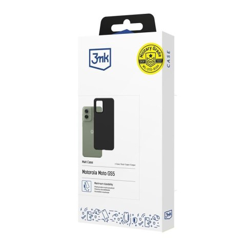 3mk Matt Case - Etui do Motorola Moto G55 5G (Czarny) 3mk Matt Case - Etui do Motorola Moto G55 5G (Czarny)