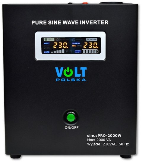 PRZETWORNICA VOLT POLSKA SINUSPRO-2000W 24V 1400/2000W VOLT POLSKA PRZETWORNICA VOLT POLSKA SINUSPRO-2000W 24V 1400/2000W VOLT POLSKA