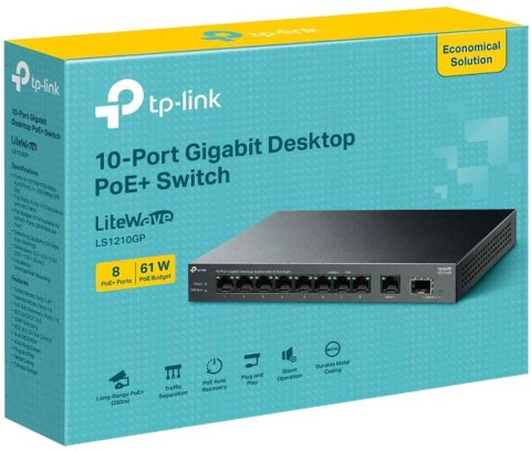 SWITCH TP-LINK LS1210GP TP-LINK SWITCH TP-LINK LS1210GP TP-LINK
