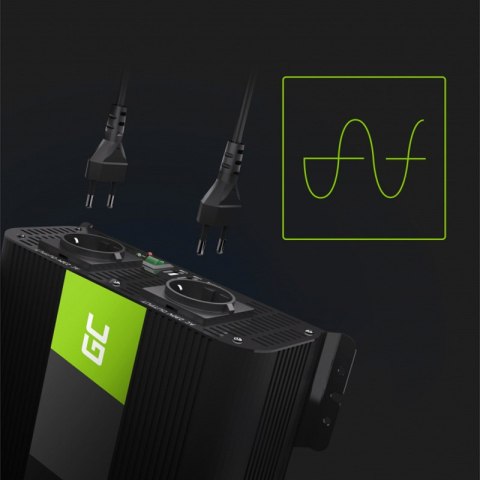 Green Cell - Przetwornica napięcia Inwerter PRO 12V na 230V 2000W/4000W Czysta sinusoida Green Cell - Przetwornica napięcia Inwerter PRO 12V na 230V 2000W/4000W Czysta sinusoida