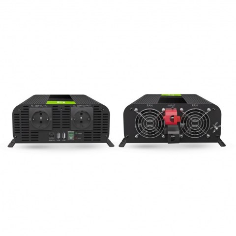 Green Cell - Przetwornica napięcia Inwerter PRO 12V na 230V 2000W/4000W Czysta sinusoida Green Cell - Przetwornica napięcia Inwerter PRO 12V na 230V 2000W/4000W Czysta sinusoida