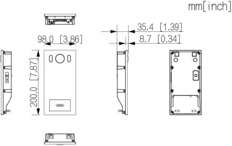 Panel bramowy DAHUA VTO6222E-P DAHUA Panel bramowy DAHUA VTO6222E-P DAHUA