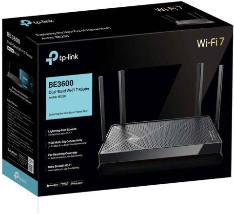 ROUTER TP-LINK Archer BE230 (Wi-Fi 7) TP-LINK ROUTER TP-LINK Archer BE230 (Wi-Fi 7) TP-LINK