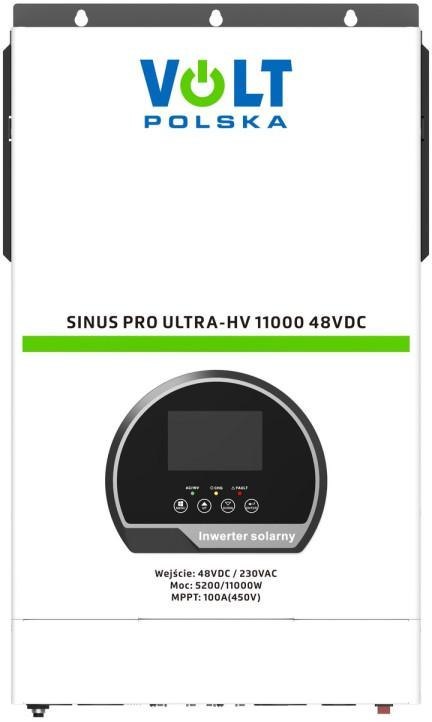 Przetwornica inwerter solarny SinusPro Ultra-HV 11000 48V/230V 5200/11000W 100A MPPT (450V) VOLT POLSKA Przetwornica inwerter solarny SinusPro Ultra-HV 11000 48V/230V 5200/11000W 100A MPPT (450V) VOLT POLSKA