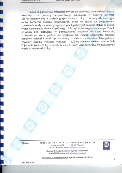 PARNIK Z SZAMOTEM OCYNKOWANY 100 L PARNIK Z SZAMOTEM OCYNKOWANY 100 L