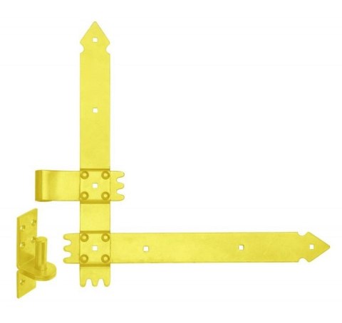 ZAWIAS DRZWIOWY KĄTOWY OCYNKOWANY 300MM 2 SZTUKI ZAWIAS DRZWIOWY KĄTOWY OCYNKOWANY 300MM 2 SZTUKI