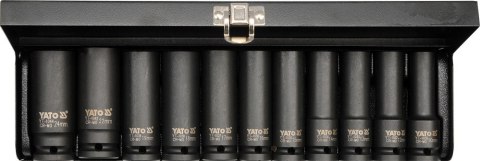 KOMPLET NASADEK UDAROWYCH 1/2'' DŁUGICH 11-SZTUKOWY KOMPLET NASADEK UDAROWYCH 1/2'' DŁUGICH 11-SZTUKOWY