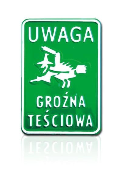 TABLICA 15*20CM UWAGA GROŹNA TEŚCIOWA TABLICA 15*20CM UWAGA GROŹNA TEŚCIOWA