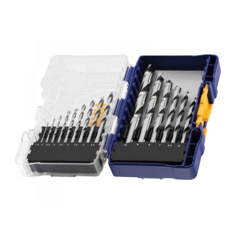 KOMPLET WIERTEŁ DO METALU HSS PRO 1.5-10MM 15 SZTUK KOMPLET WIERTEŁ DO METALU HSS PRO 1.5-10MM 15 SZTUK