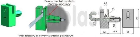 PRZELOTKA DRUTU MOCOWANA NA BOLEC PD/B CZARNA PRZELOTKA DRUTU MOCOWANA NA BOLEC PD/B CZARNA