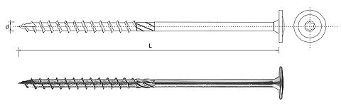 WKRĘT DO DREWNA Z KOŁNIERZEM NA TORX OCYNKOWANY 6*160MM T30 WKRĘT DO DREWNA Z KOŁNIERZEM NA TORX OCYNKOWANY 6*160MM T30