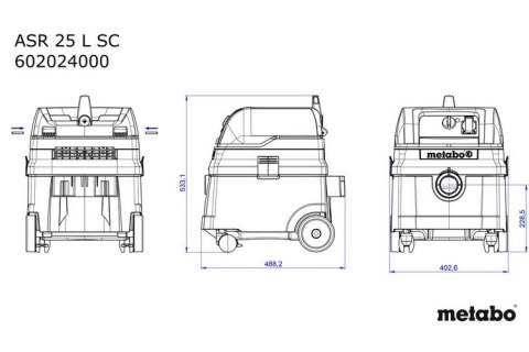 ODKURZACZ PRZEMYSŁOWY ASR 25 L SC ODKURZACZ PRZEMYSŁOWY ASR 25 L SC