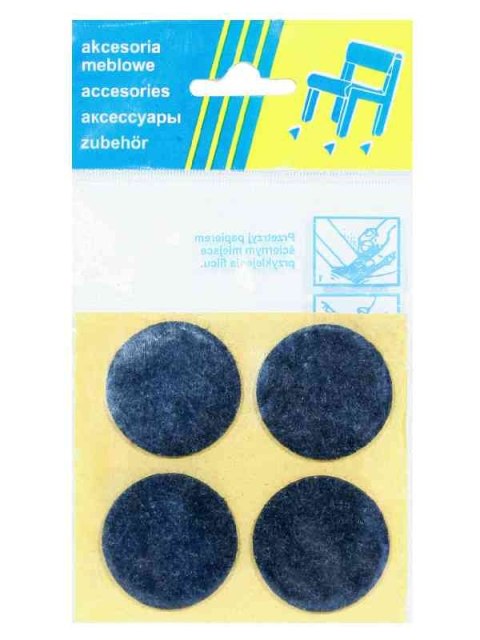 PODKŁADKA FILCOWA BLISTER CZARNA FI 40MM - 4SZT PODKŁADKA FILCOWA BLISTER CZARNA FI 40MM - 4SZT