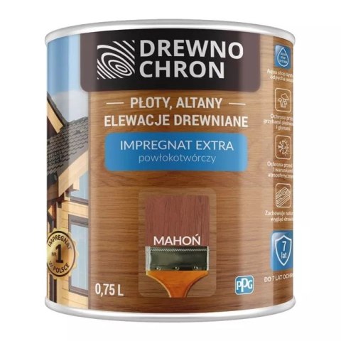 DREWNOCHRON IMPREGNAT POWŁOKOTWÓRCZY MAHOŃ 0.75L DREWNOCHRON IMPREGNAT POWŁOKOTWÓRCZY MAHOŃ 0.75L