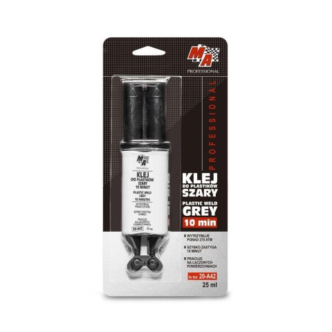 KLEJ DO SPAWANIA PLASTIKU 10 MINUT SZARY 25ML KLEJ DO SPAWANIA PLASTIKU 10 MINUT SZARY 25ML